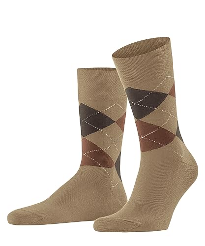 FALKE Herren Socken Sensitive Argyle M So Baumwolle mit Komfortbund 1 Paar, Beige Hay 4712, 47-50 von FALKE