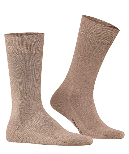 FALKE Herren Socken Sensitive London M SO Baumwolle mit Komfortbund 1 Paar, Braun (Nutmeg Melange 5410) neu - umweltfreundlich, 43-46 von FALKE