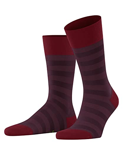 FALKE Herren Socken Sensitive Mapped Line M SO Baumwolle mit Komfortbund 1 Paar, Rot (Passion 8048), 39-42 von FALKE