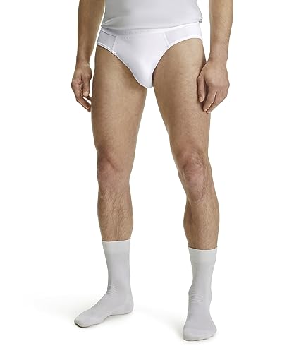 FALKE Herren Slip Daily Comfort 2-Pack M BR Baumwolle atmungsaktiv 2 Stück, Weiß (White 2000), XXL von FALKE