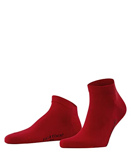 FALKE Herren Sneakersocken Cool 24/7 M SN Baumwolle kurz einfarbig 1 Paar, Rot (Scarlet 8280), 41-42 von FALKE