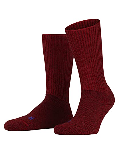FALKE Unisex Socken Walkie Ergo U SO Wolle einfarbig 1 Paar, Rot (Scarlet 8280), 46-48 von FALKE