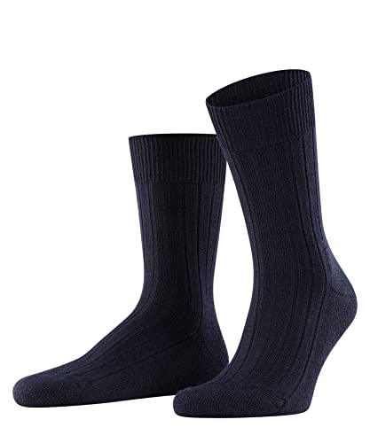 FALKE Herren Socken Teppich Im Schuh, Wolle, 1 Paar, Blau (Dark Navy 6370), 39-40 von FALKE