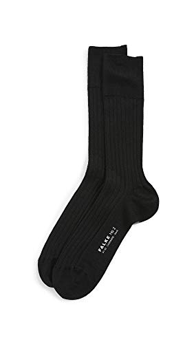 FALKE Herren Socken No. 2 M SO Kashmir einfarbig 1 Paar, Schwarz (Black 3000), 41-42 von FALKE