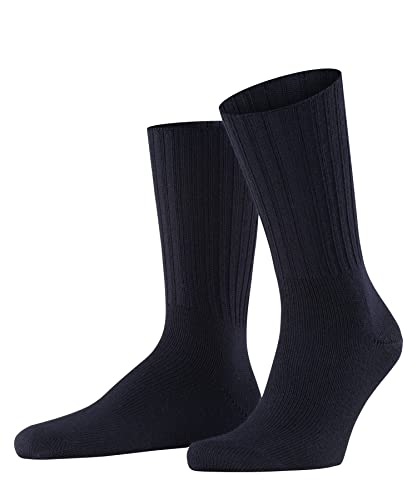 FALKE Herren Socken Nelson M SO Wolle einfarbig 1 Paar, Blau (Dark Navy 6370), 47-50 von FALKE