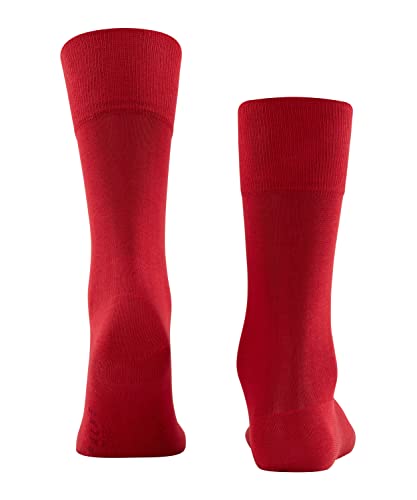 FALKE Herren Socken Tiago M SO Baumwolle einfarbig 1 Paar, Rot (Scarlet 8280), 43-44 von FALKE