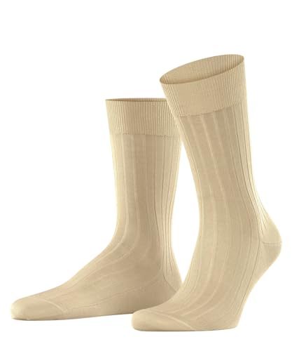 FALKE Herren Socken Milano M SO Fil d´Écosse Baumwolle gemustert 1 Paar, Beige (Sand 4320), 41-42 von FALKE