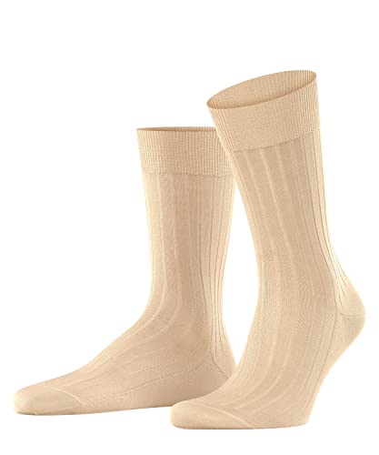 FALKE Herren Socken Milano M SO Fil d´Écosse Baumwolle gemustert 1 Paar, Beige (Sand 4320), 45-46 von FALKE