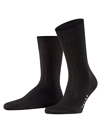 FALKE Herren Socken Milano M SO Fil d´Écosse Baumwolle gemustert 1 Paar, Schwarz (Black 3000), 47-48 von FALKE