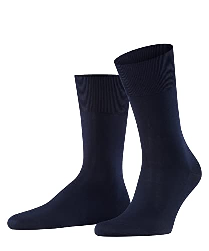 FALKE Herren Socken Firenze M So Baumwolle einfarbig 1 Paar, Blau Dark Navy 6370, 43-44 von FALKE