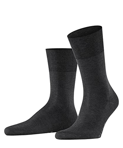 FALKE Herren Socken Firenze M So Baumwolle einfarbig 1 Paar, Grau Anthracite Melange 3190, 43-44 von FALKE