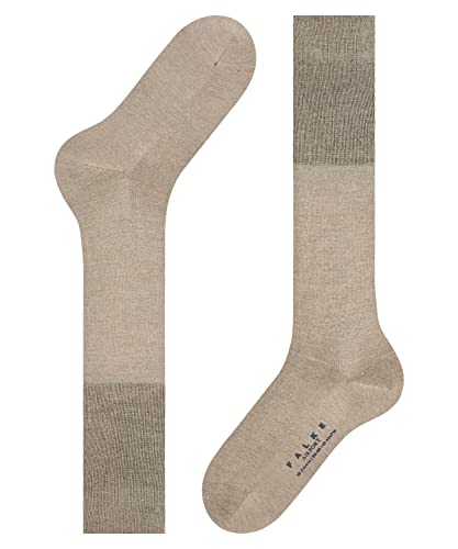 FALKE Herren Kniestrümpfe Airport M KH Wolle Baumwolle lang einfarbig 1 Paar, Beige (Beige Melange 4043), 39-40 von FALKE