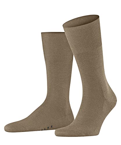 FALKE Herren Socken Airport M SO Wolle Baumwolle einfarbig 1 Paar, Braun (Camel 5038), 43-44 von FALKE