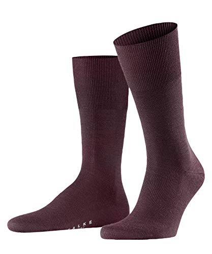 FALKE Herren Socken Airport, Merinowolle Baumwolle, 1 Paar, Rot (Barolo 8526), 45-46 (UK 10-11 Ι US 11-12) von FALKE