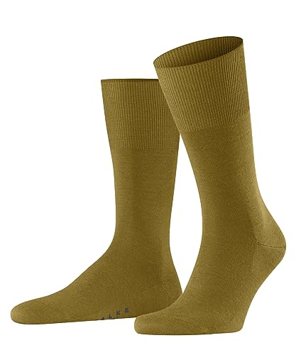 FALKE Herren Socken Airport M SO Wolle Baumwolle einfarbig 1 Paar, Gelb (Brass 1216), 39-40 von FALKE