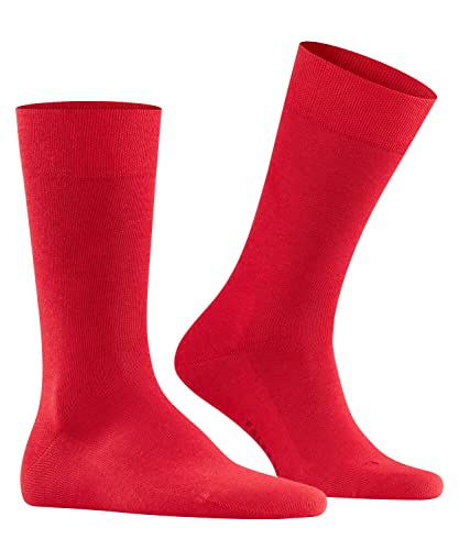 FALKE Herren Socken Sensitive London M SO Baumwolle mit Komfortbund 1 Paar, Rot (Scarlet 8228) neu - umweltfreundlich, 43-46 von FALKE