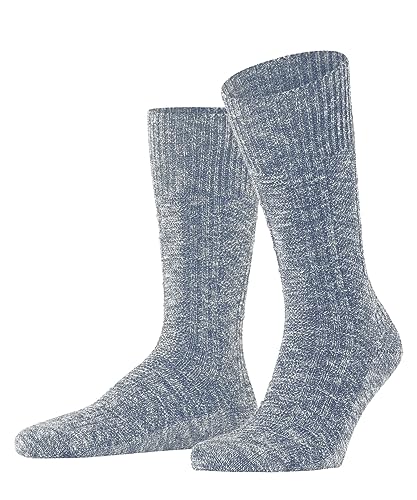 FALKE Herren Socken Carved Pile Baumwolle gemustert 1 Paar, Blau (Arcticblue 6367), 39-42 von FALKE