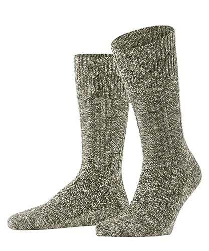 FALKE Herren Socken Carved Pile Baumwolle gemustert 1 Paar, Grün (Artichoke 7436), 43-46 von FALKE