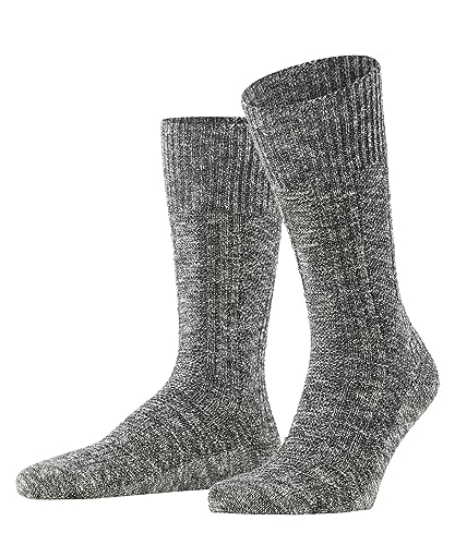 FALKE Herren Socken Carved Pile Baumwolle gemustert 1 Paar, Schwarz (Black 3000), 39-42 von FALKE