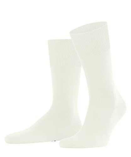 FALKE Herren Socken ClimaWool M SO Lyocell Wolle einfarbig 1 Paar, Weiß (Off-White 2040), 45-46 von FALKE