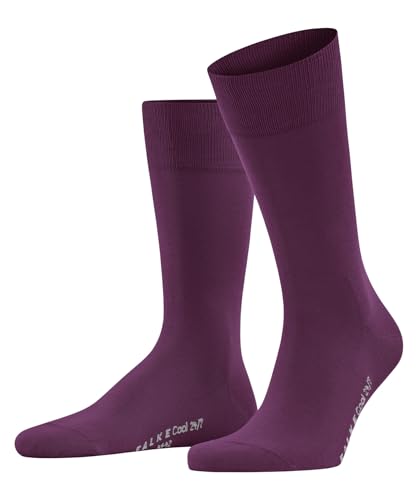 FALKE Herren Socken Cool 24/7 M SO Baumwolle einfarbig 1 Paar, Lila (Hibiscus 8807) neu - umweltfreundlich, 41-42 von FALKE