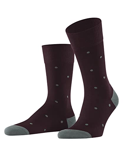FALKE Herren Socken Dot M SO Baumwolle gemustert 1 Paar, Rot (Barolo 8597), 39-42 von FALKE