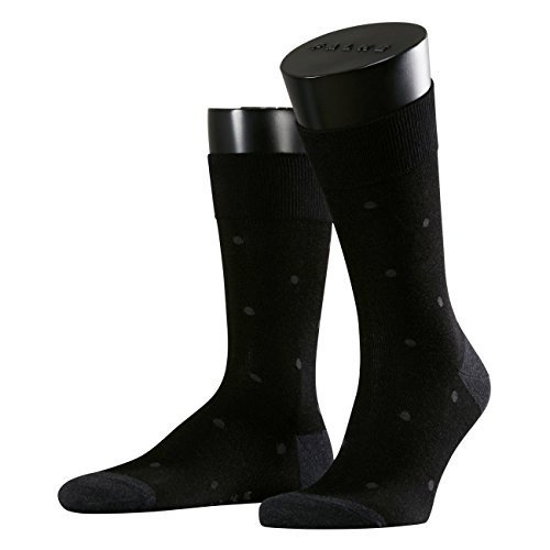 FALKE Herren Socken Dot 2er Pack, Größe:43-46;Farbe:Black Grey (3096) von FALKE