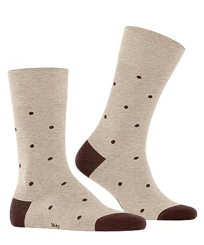 FALKE Herren Socken Dot M SO Baumwolle gemustert 1 Paar, Beige (Taupe Melange 4045), 39-42 von FALKE