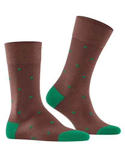FALKE Herren Socken Dot M SO Baumwolle gemustert 1 Paar, Braun (Brandy 5167), 39-42 von FALKE