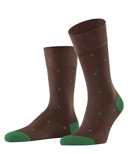 FALKE Herren Socken Dot M SO Baumwolle gemustert 1 Paar, Braun (Brandy 5167), 43-46 von FALKE