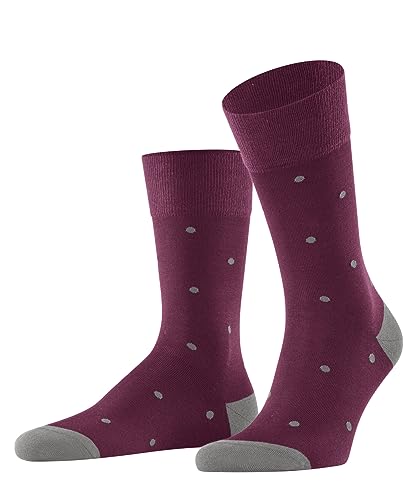 FALKE Herren Socken Dot M SO Baumwolle gemustert 1 Paar, Rot (Red Plum 8236), 43-46 von FALKE