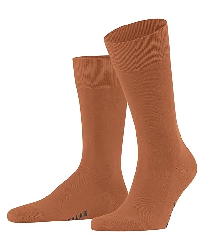 FALKE Herren Socken Family M SO nachhaltige biologische Baumwolle einfarbig 1 Paar, Orange (Tandoori 8576) neu - umweltfreundlich, 43-46 von FALKE