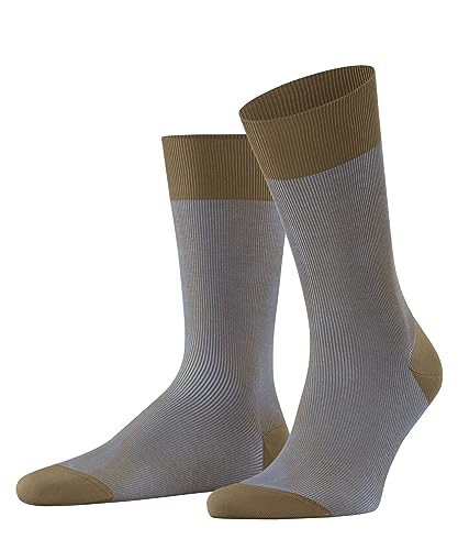 FALKE Herren Socken Fine Shadow Baumwolle gemustert 1 Paar, Braun (Wholegrain 5017), 39-40 von FALKE
