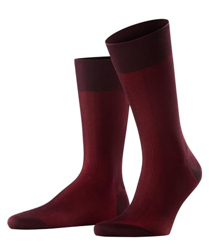FALKE Herren Socken Fine Shadow M So Baumwolle gemustert 1 Paar, Rot Barolo 8596, 45-46 von FALKE