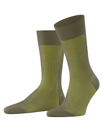 FALKE Herren Socken Fine Shadow M So Baumwolle gemustert 1 Paar, Grün Crocodile 7503, 45-46 von FALKE