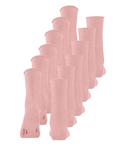 FALKE Damen Socken Happy 6-Pack W SO Baumwolle einfarbig 6 Paar, Rosa (Blossom 8645), 39-42 von FALKE