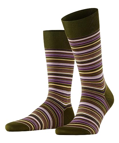 FALKE Herren Socken Microblock Baumwolle gemustert 1 Paar, Grün (Artichoke 7436), 41-42 von FALKE