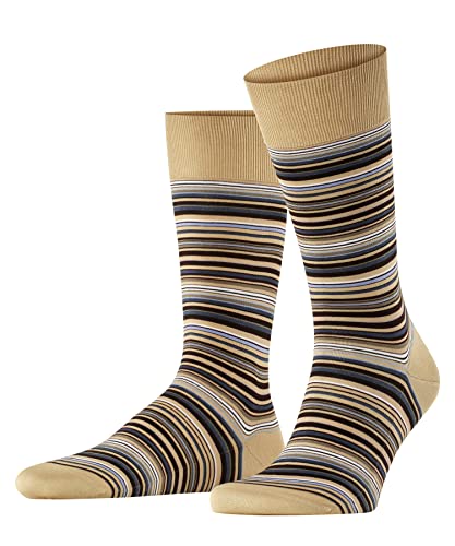 FALKE Herren Socken Microblock M So Baumwolle gemustert 1 Paar, Beige Country 4380, 39-40 von FALKE