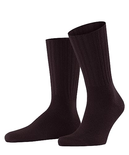 FALKE Herren Socken Nelson M So Wolle einfarbig 1 Paar, Rot Barolo 8596, 43-46 von FALKE