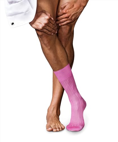 FALKE Herren Socken No. 10, Pure Fil d´Écosse Baumwolle, 1 Paar, Rosa (Peony 8042), 45-46 von FALKE