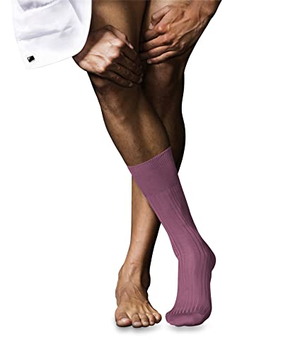 FALKE Herren Socken No. 10 M SO Pure Fil d´Écosse Baumwolle einfarbig 1 Paar, Rot (Rose 8680), 39-40 von FALKE