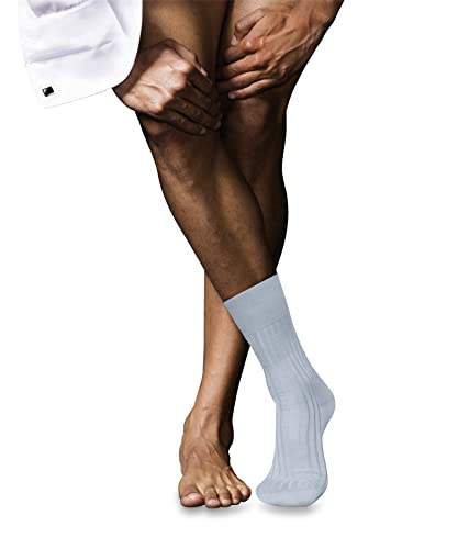 FALKE Herren Socken No. 13 M So feinste Piuma Baumwolle einfarbig 1 Paar, Blau Light Blue 6594, 41-42 von FALKE