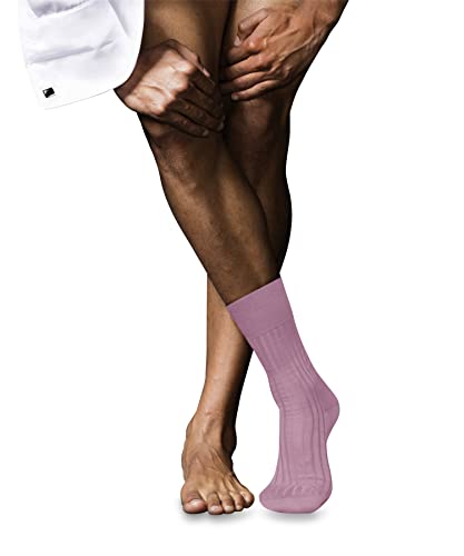 FALKE Herren Socken No. 13 M So feinste Piuma Baumwolle einfarbig 1 Paar, Rosa Light 8276, 39-40 von FALKE