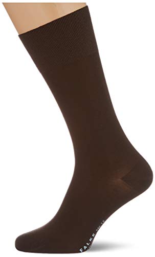 FALKE Herren Socken No. 15 M SO Baumwolle einfarbig 1 Paar, Braun (Dark Brown 5230), 39-40 von FALKE
