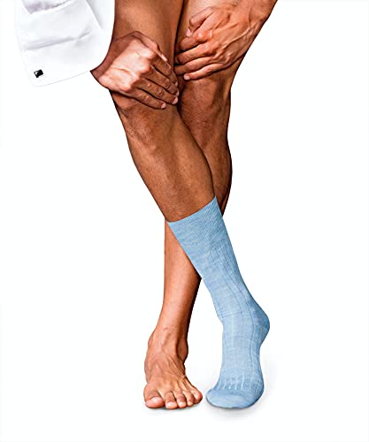 FALKE Herren Socken No. 2 M So Kaschmir einfarbig 1 Paar, Blau Bleue Melange 6266, 45-46 von FALKE