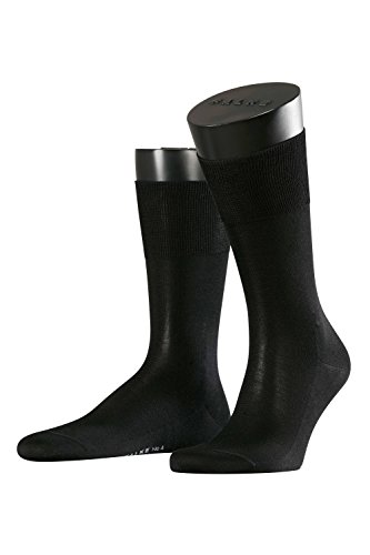 FALKE Herren Socken No. 4 M SO Seide einfarbig 1 Paar, Schwarz (Black 3000), 43-44 von FALKE