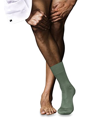 FALKE Herren Socken No. 6, Wolle Seide, 1 Paar, Grün (Sage 7538), 43-44 von FALKE