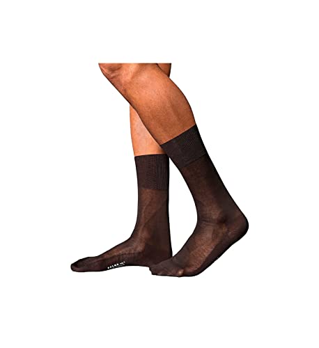 FALKE Herren Socken No. 9 M SO Pure Fil d´Écosse Baumwolle einfarbig 1 Paar, Braun (Brown 5930), 43-44 von FALKE