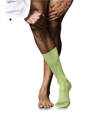 FALKE Herren Socken No. 9 M So Pure Fil d´Écosse Baumwolle einfarbig 1 Paar, Grün Lemon 7498, 41-42 von FALKE