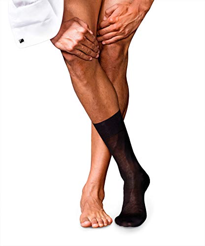 FALKE Herren Socken No. 9 M So Pure Fil d´Écosse Baumwolle einfarbig 1 Paar, Schwarz Black 3000, 41-42 von FALKE